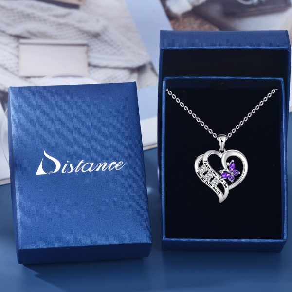 Heart Necklace Sterling Silver 18k Moon Heart Pendant - Image 6