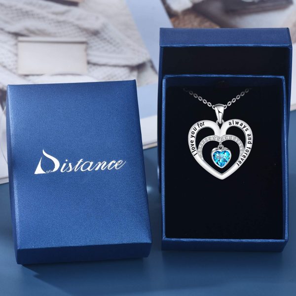 Heart Necklace Sterling Silver I Love You for Always and Forever Necklace Jewelry - Image 5
